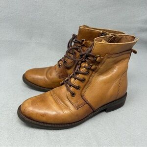 DNA Foot Wear Leather Brown Lace Up Boots Women’s Size EU 36